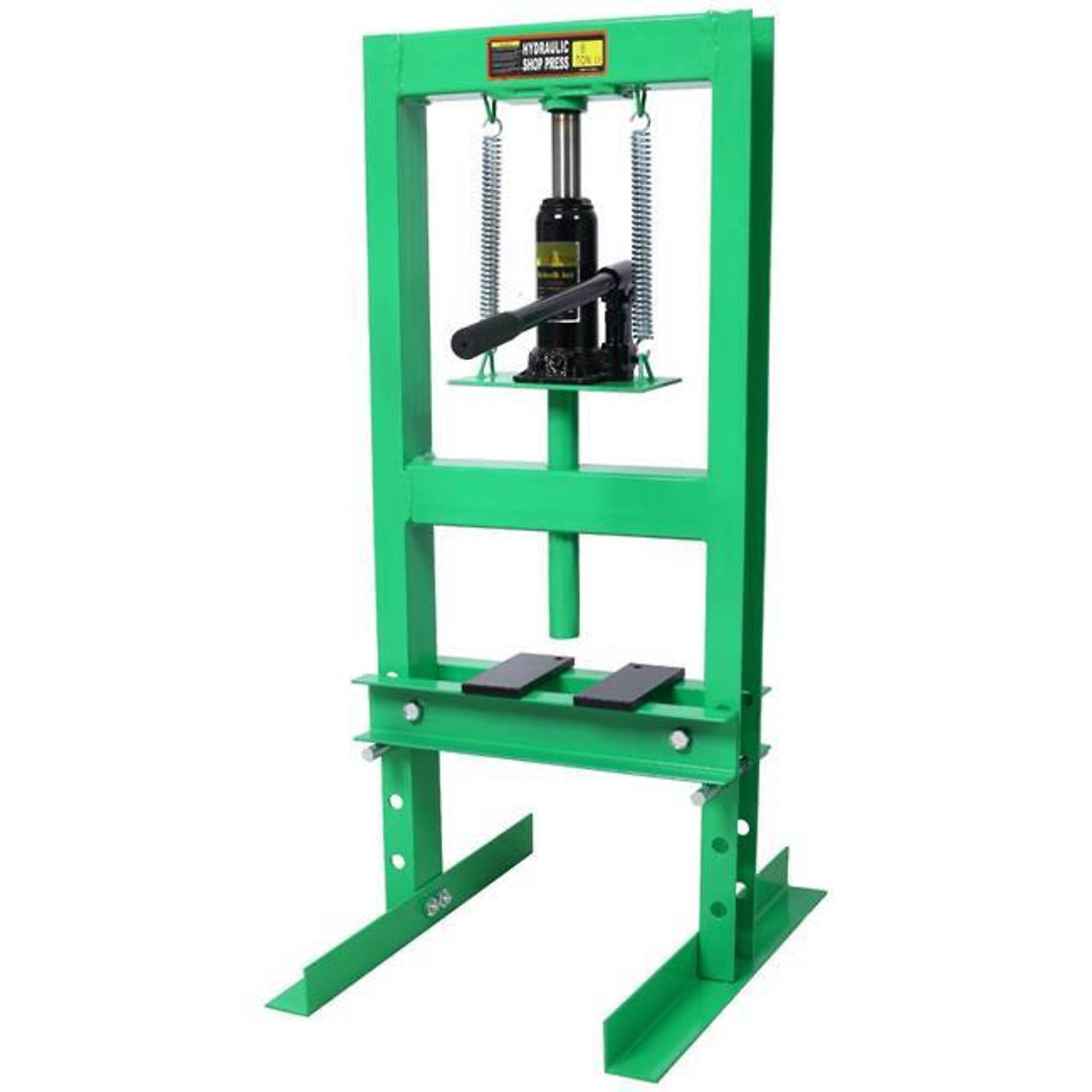 6 Ton Benchtop Hydraulic Shop Press, H-Frame with Press Plates, Green, BAC-W465P192094